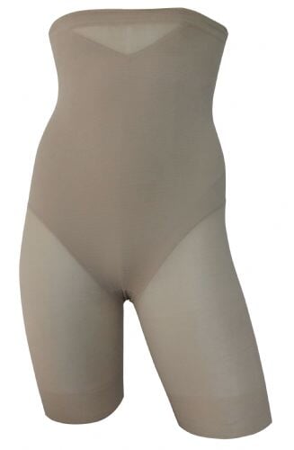 Miraclesuit Shapewear Sheer Shaping X-Firm High Waist Long Leg Thigh Slimmer  In Nude