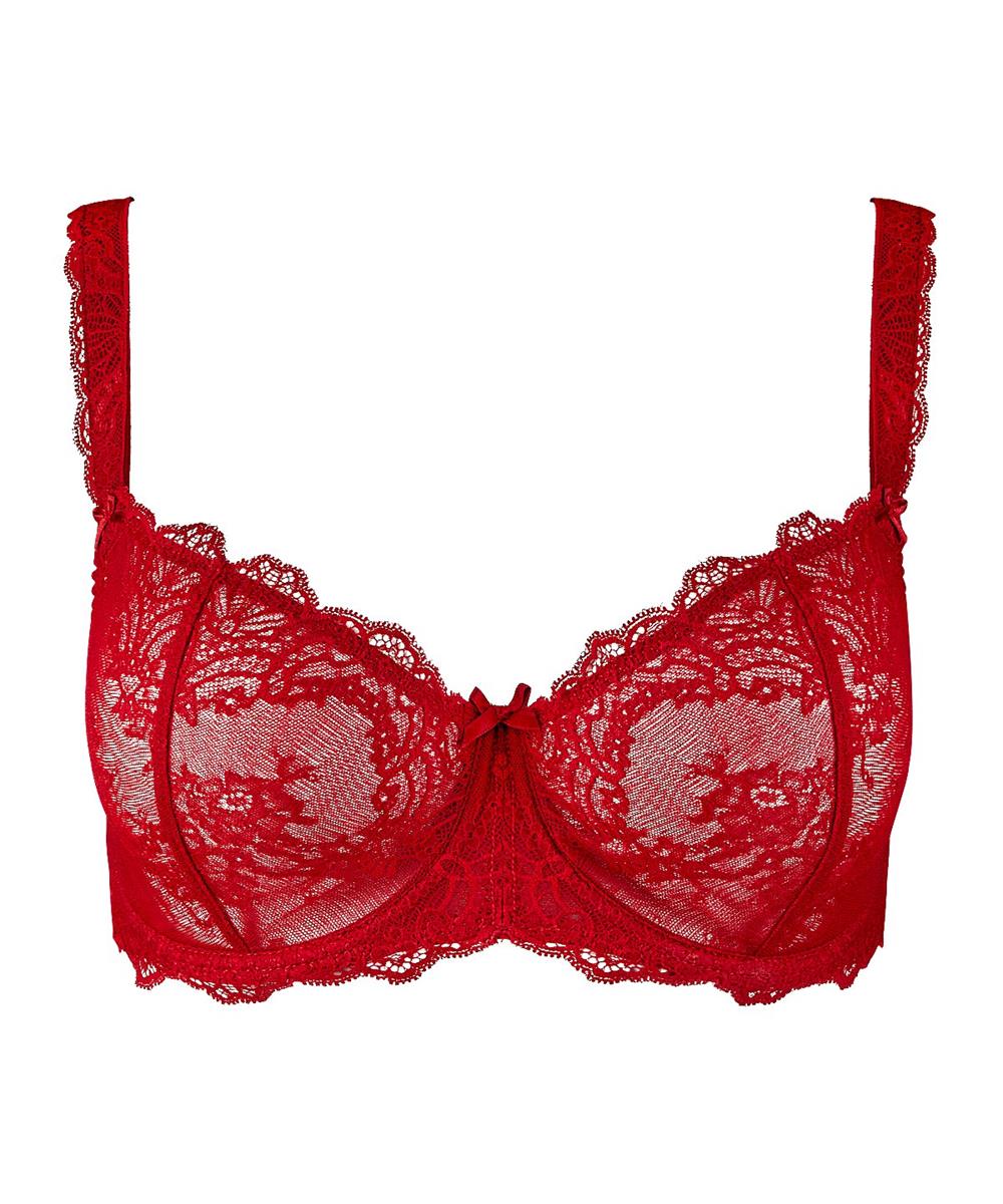 Aubade Danse Des Sens Half Cup Bra Irresistible Red Ouh La La