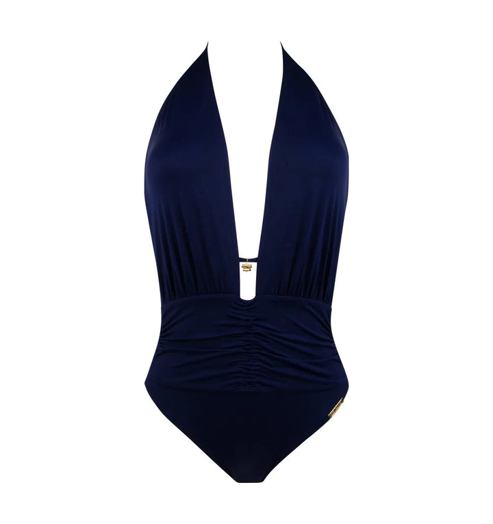 Lise Charmel Swimwear - Sublime Drape N/W Seduction Halter Swimsuit Marine Sublime