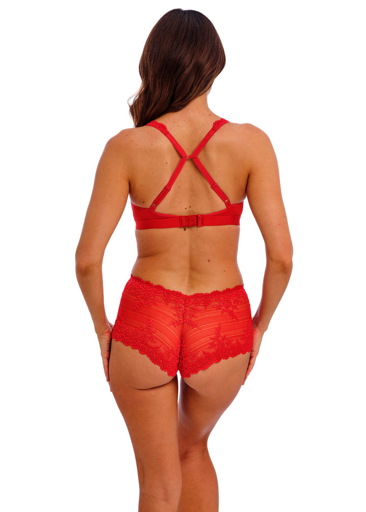 Wacoal - Embrace Lace Boy Short Equestrian Red