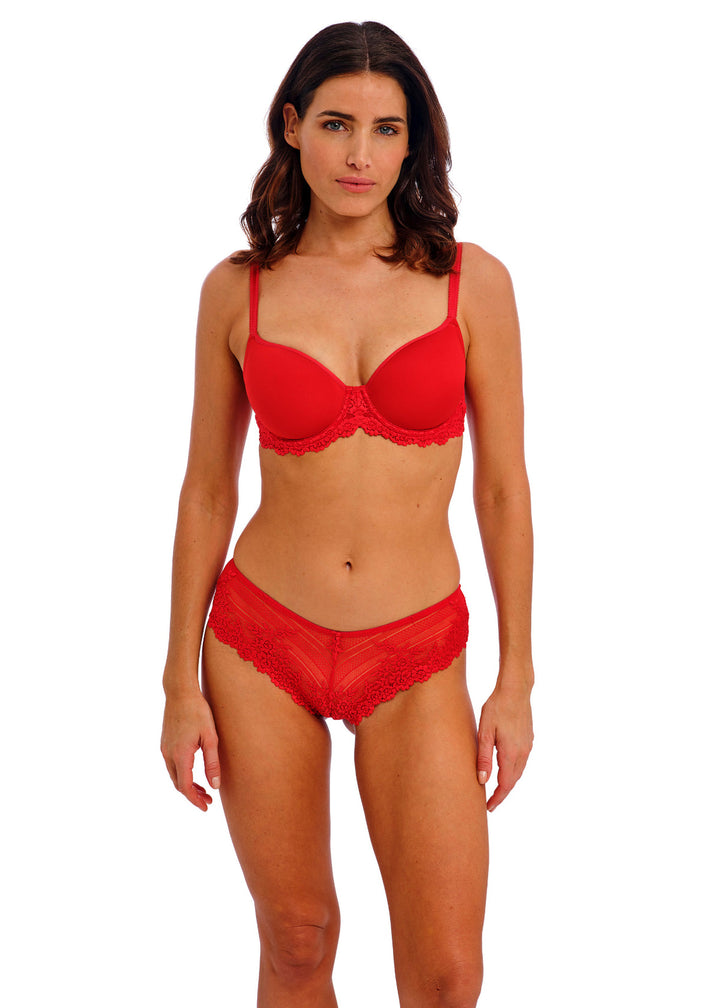 Wacoal - Embrace Lace Tanga Equestrian Red