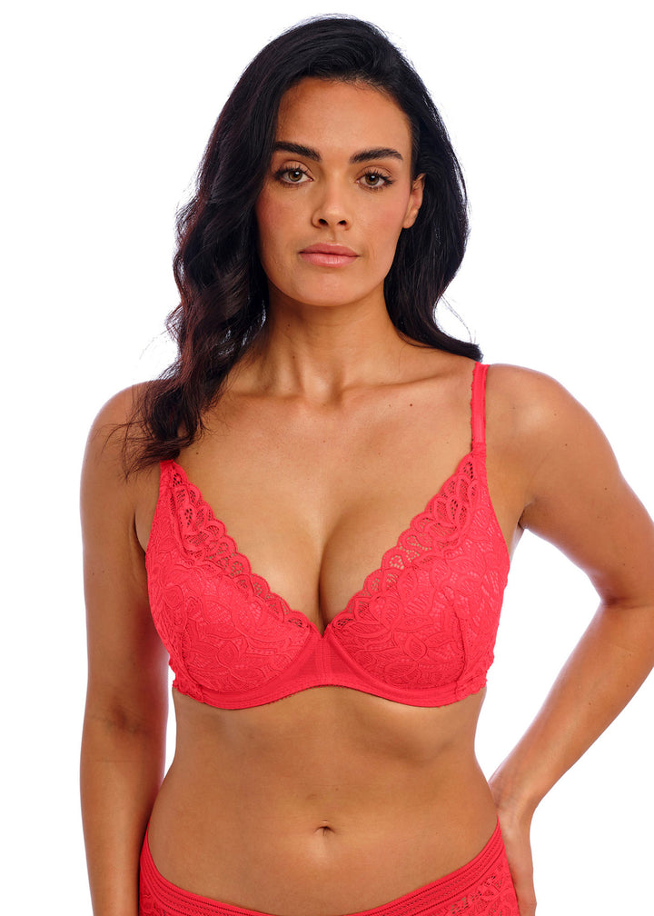 Wacoal - Raffine Underwired Plunge Bra Hibiscus