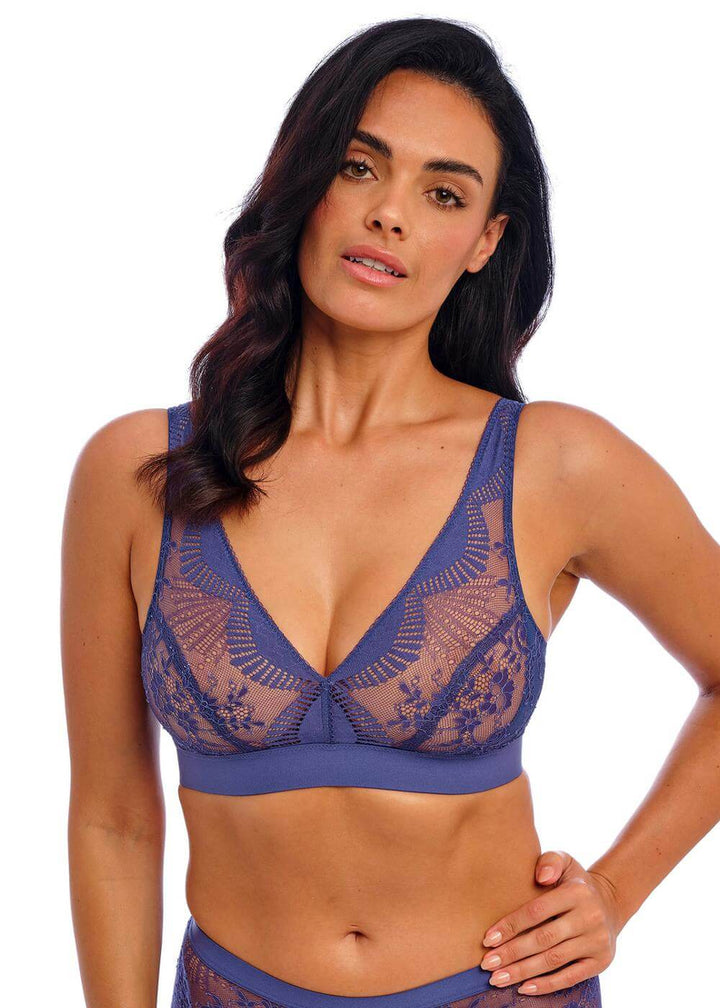 Wacoal - Sensu Lace Non Wired Bralette Dark Azure