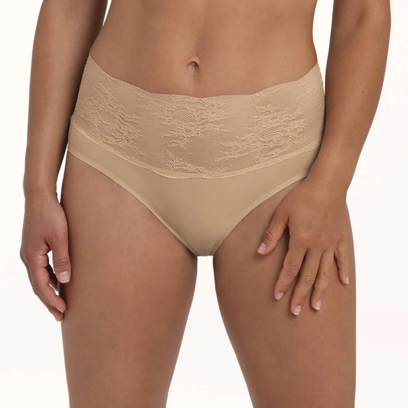 Anita - Essential Lace High Waist Brief Desert