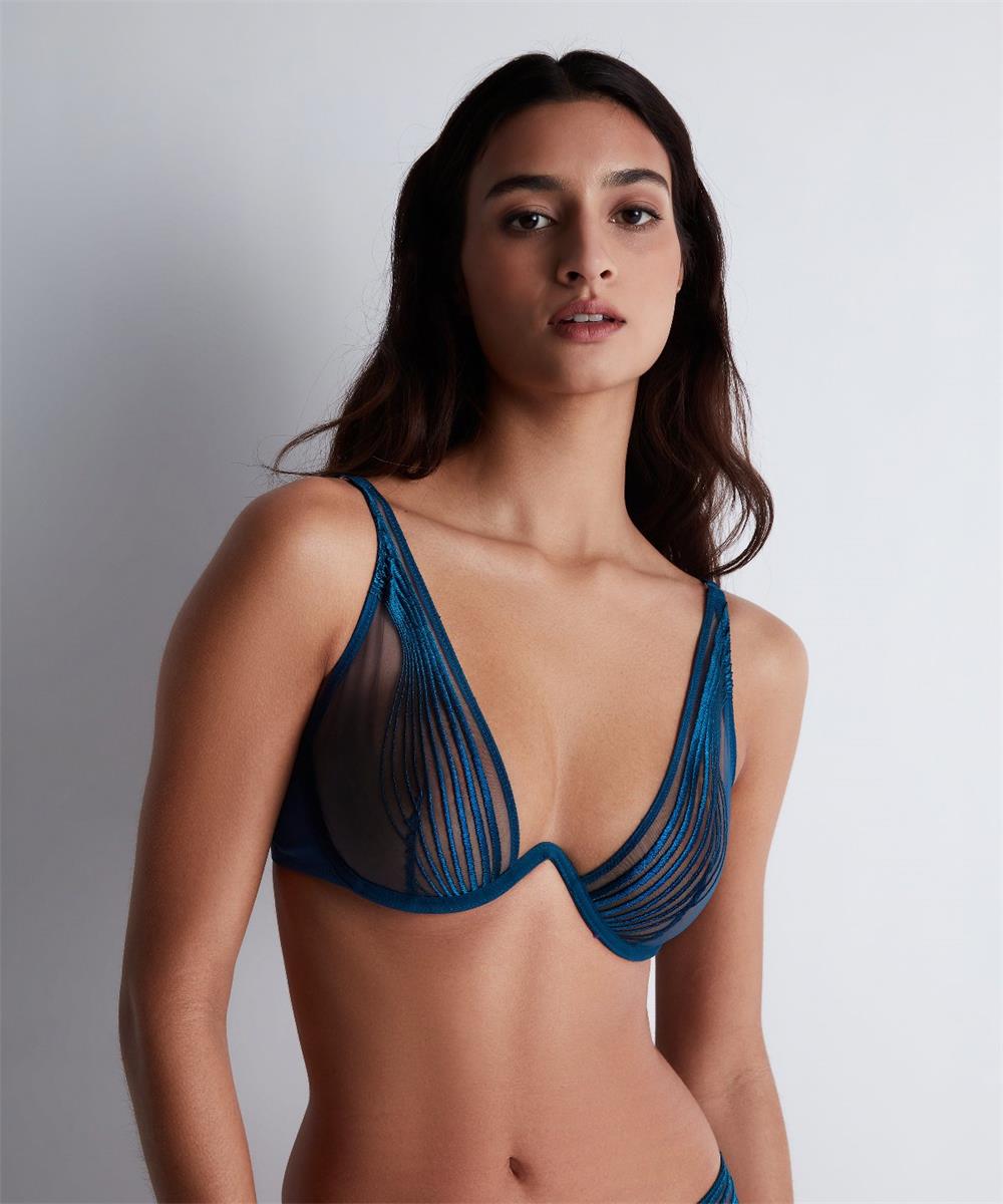 Aubade - Sumptuous Waves Sexy Triangle Bra Imperial Blue