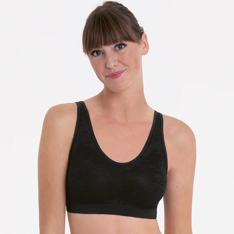 Anita Care - Essential Lace Post Mastectomy Bralette Padded Cups Black