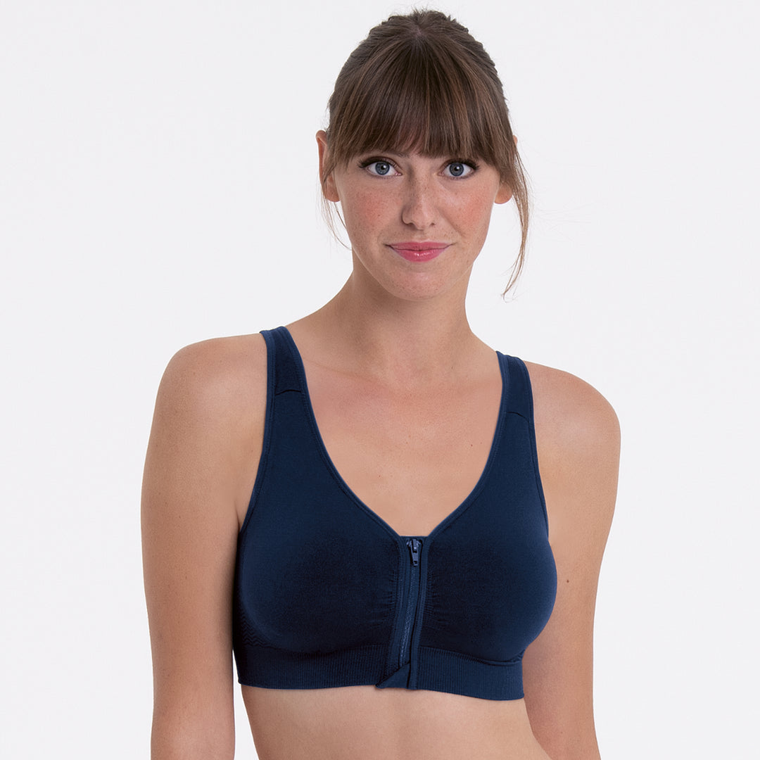 Anita Care - Lynn Post Mastectomy Bra Moulded Front Closure Maritime Blue