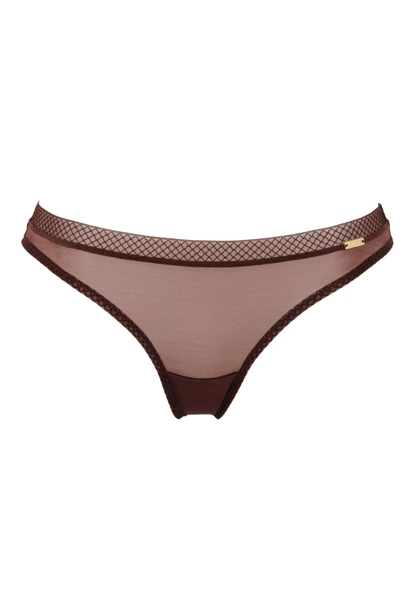 Gossard - Glossies Thong Rich Brown