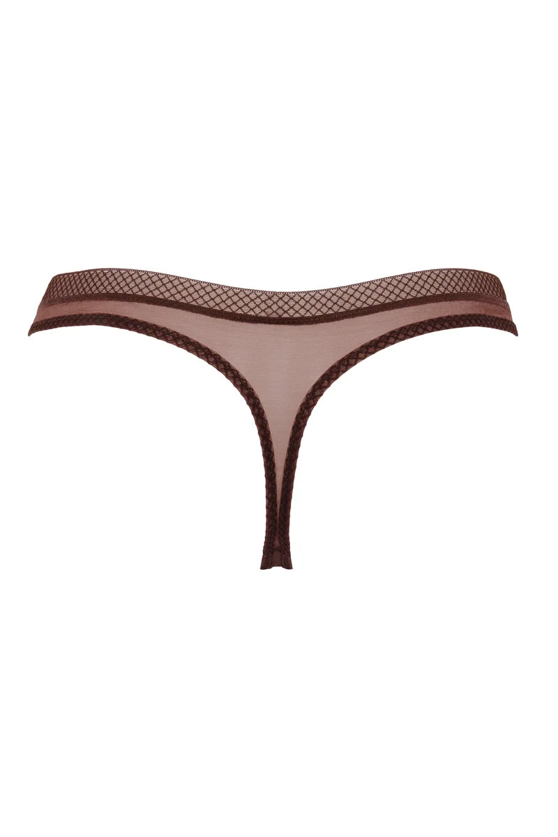 Gossard - Glossies Thong Rich Brown