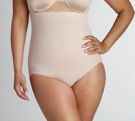 Naomi & Nicole Shapewear - Unbelievable Comfort Hi Waist Brief Warm Beige