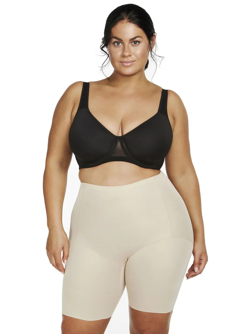 Naomi & Nicole Shapewear - Unbelievable Comfort Waistline Bike Pant Warm Beige