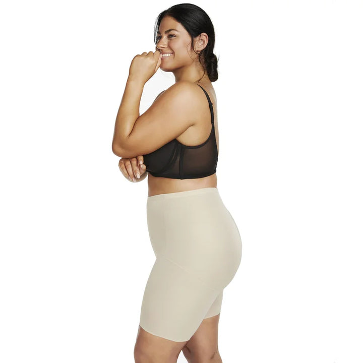 Naomi & Nicole Shapewear - Unbelievable Comfort Waistline Bike Pant Warm Beige