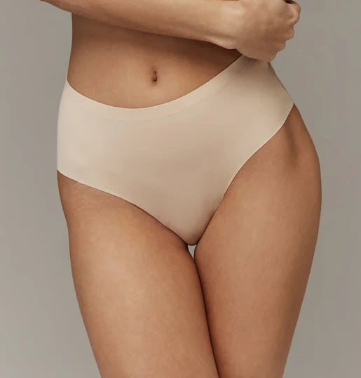 Aruelle - Lottie Hi Waist Brazilian Panty With Mesh Back Nude