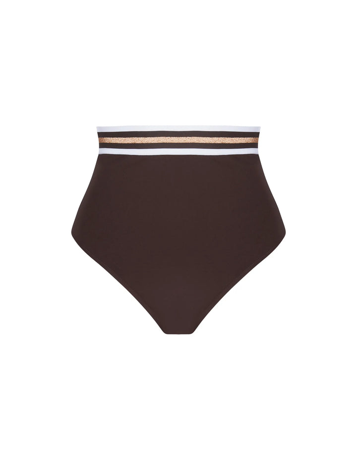 Lise Charmel Swimwear - Energie Nautique High Waist Bikini Brief Taupe Nautique