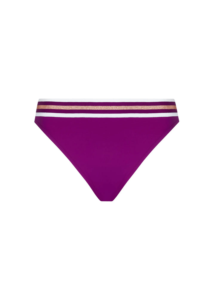 Lise Charmel Swimwear - Energie Nautique Bikini Wide Side bottom Cassis Gold