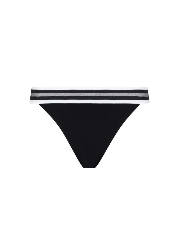 Lise Charmel Swimwear - Energie Nautique Brazilian Low Waist Bikini Noir Silver