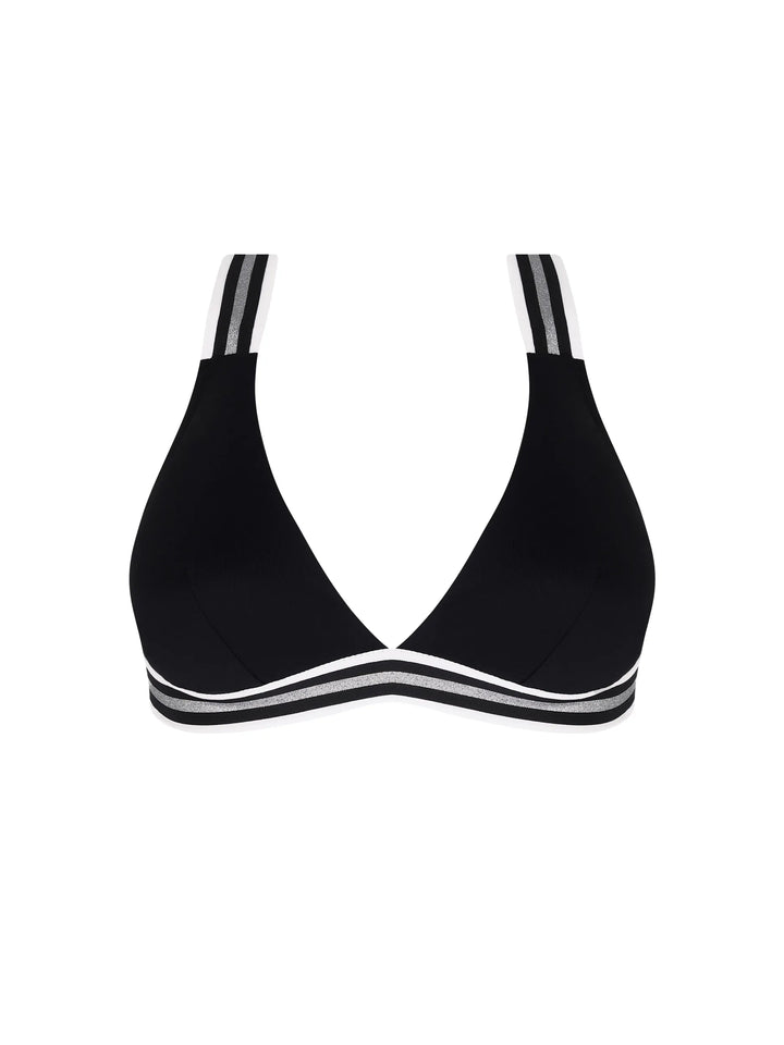 Lise Charmel Swimwear - Energie Nautique Triangle Bikini Top Noir Silver