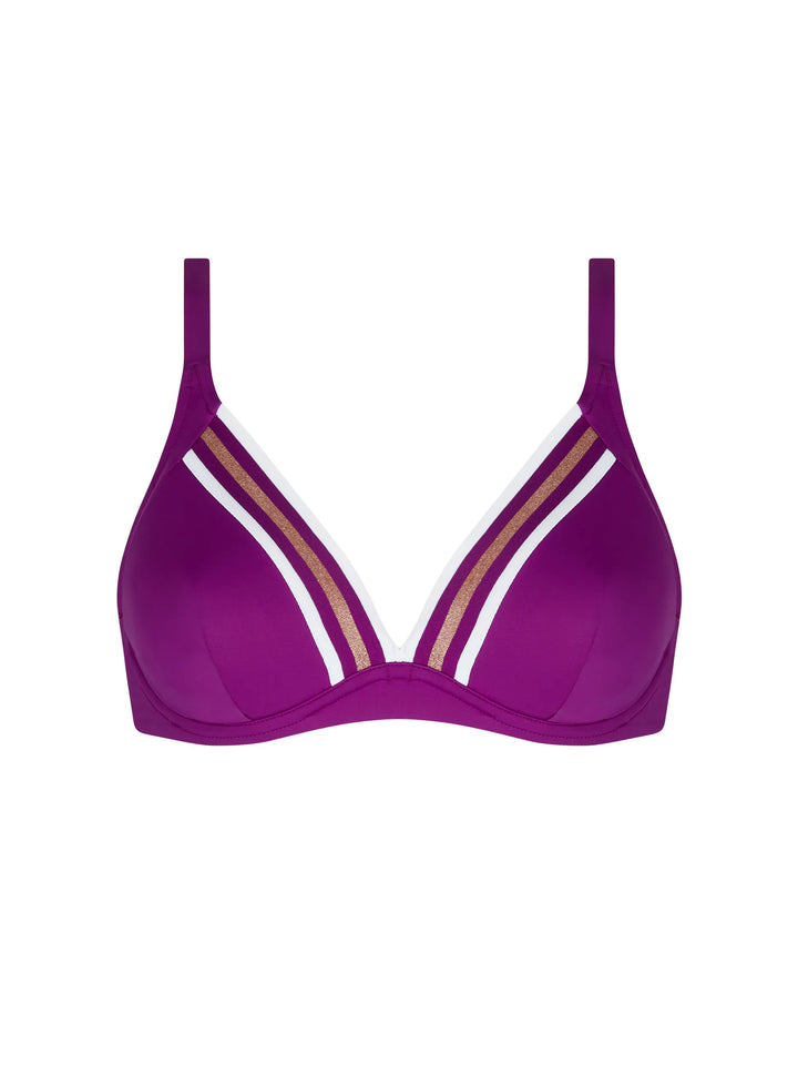 Lise Charmel Swimwear - Energie Nautique Underwired Triangle Cassis Gold