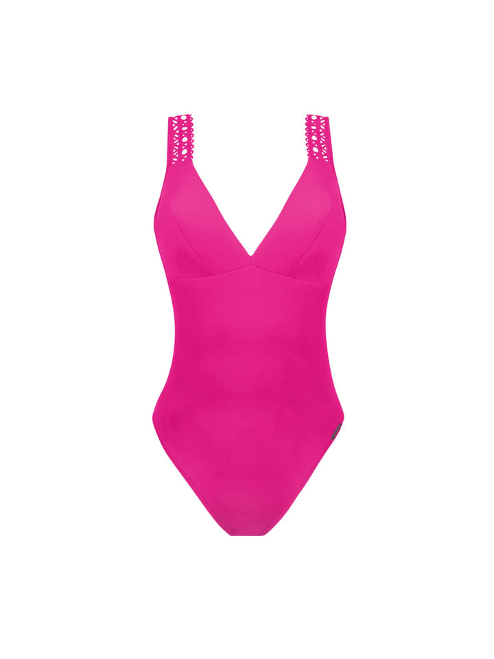 Lise Charmel Swimwear - Ajourage Couture Unwired Swimsuit Ajourage Fuchsia