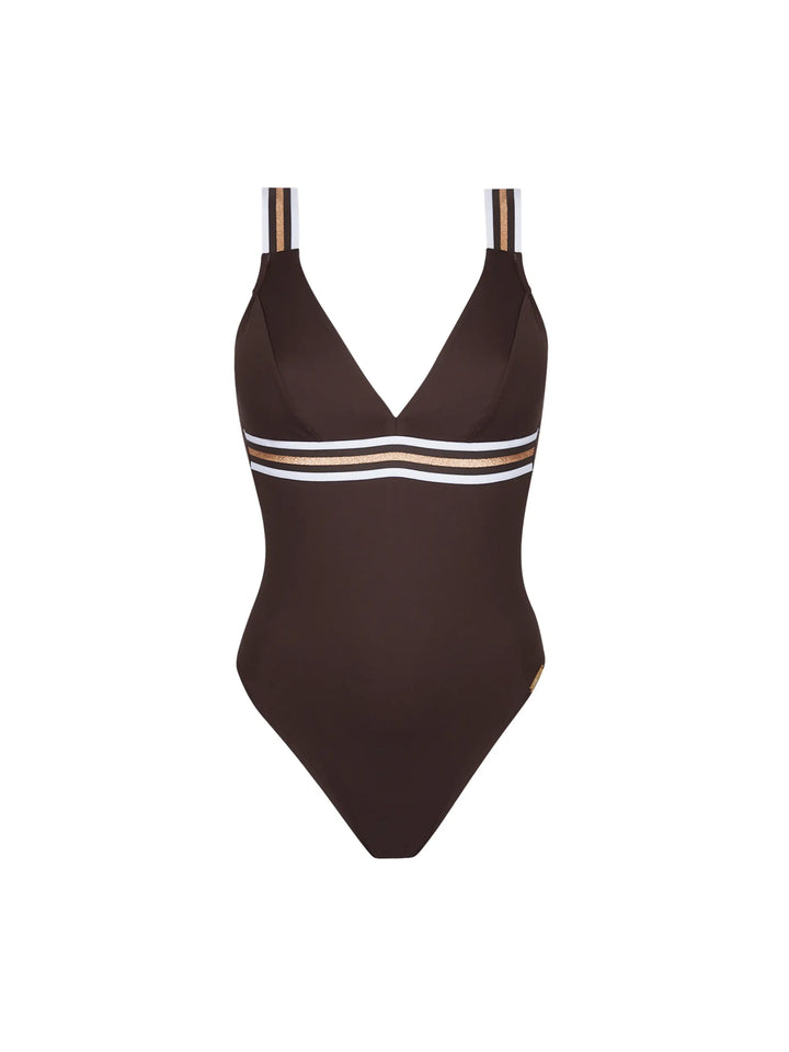 Lise Charmel Swimwear - Energie Nautique Non Wire Swimsuit Taupe Nautique