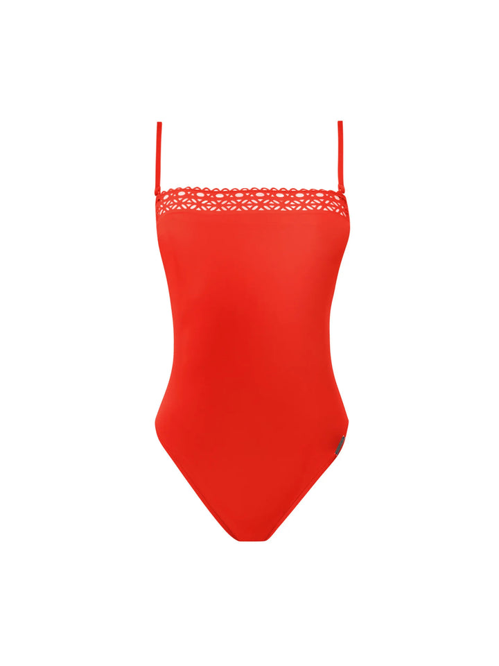 Lise Charmel Swimwear - Ajourage Couture Soft Cup Strapless Swimsuit Orange Couture