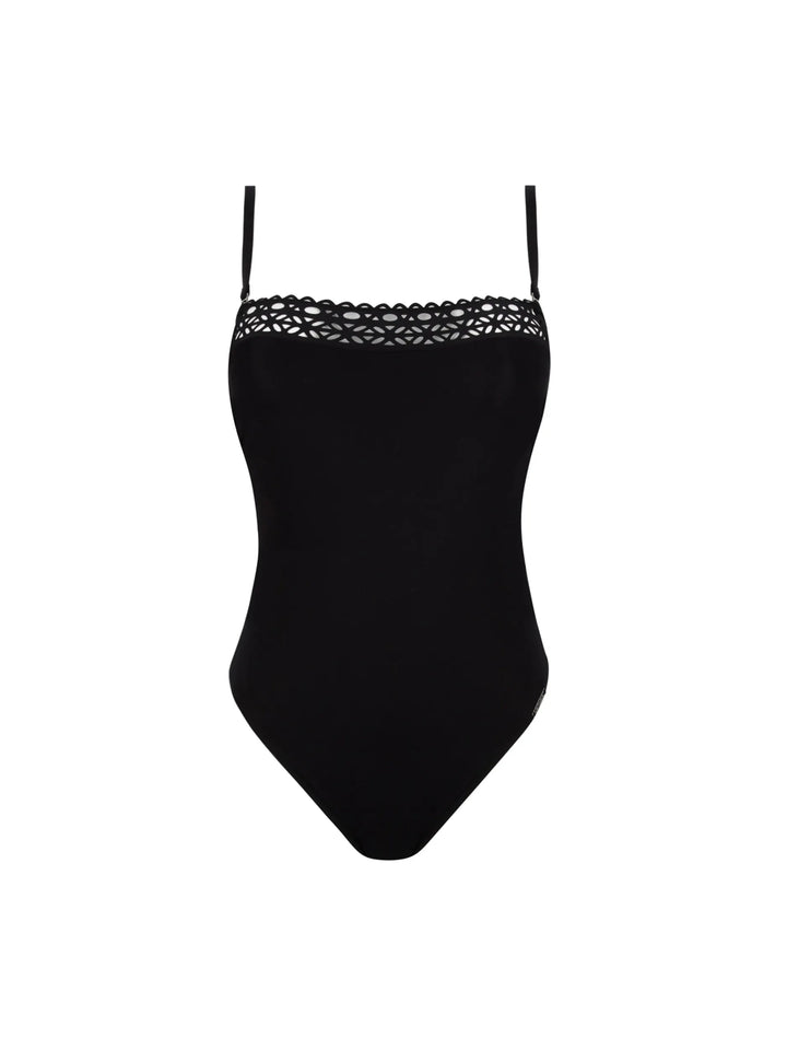 Lise Charmel Swimwear - Ajourage Couture Soft Cup Strapless Swimsuit Noir