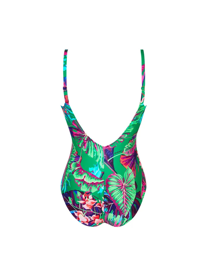 Lise Charmel Swimwear - Paradis Sauvage Wireless Swimsuit Vert Sauvage