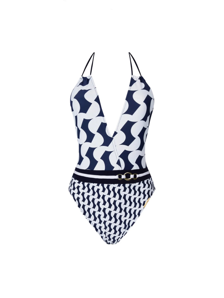 Lise Charmel Swimwear - Croisiere Forever Seduction Halter Swimsuit Navy Croisiere