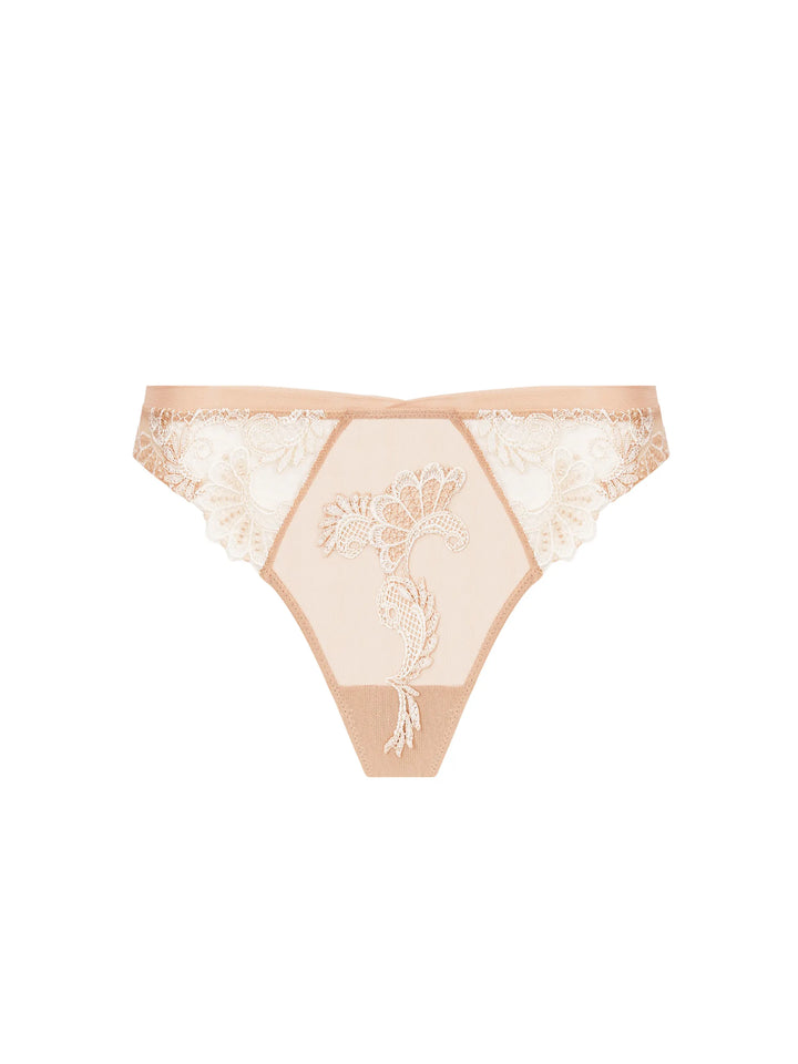 Lise Charmel - Dressing Floral Thong Ambre Nacre