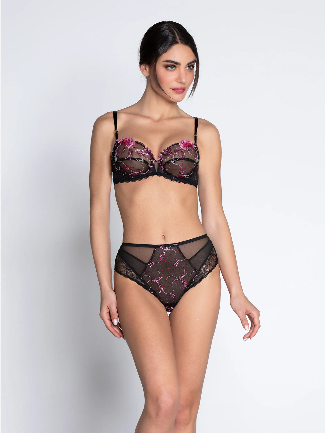 Lise Charmel - Floraison Passion High Waist Brief Safran Rose