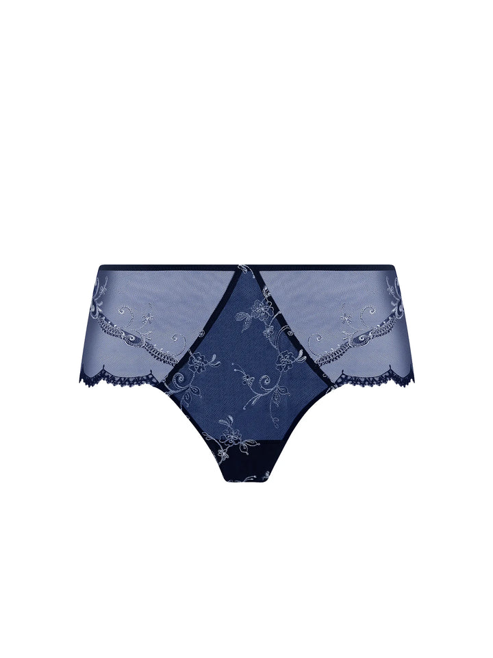 Lise Charmel - Deesse En Glam Lace Boyshort Marine Argent