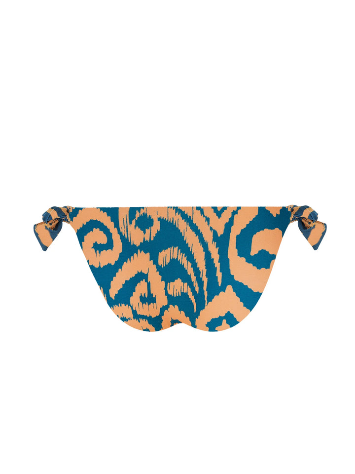 Antigel Swimwear - La Balinaise Bikini Brief Narrow Sides Ikat Vert Orange