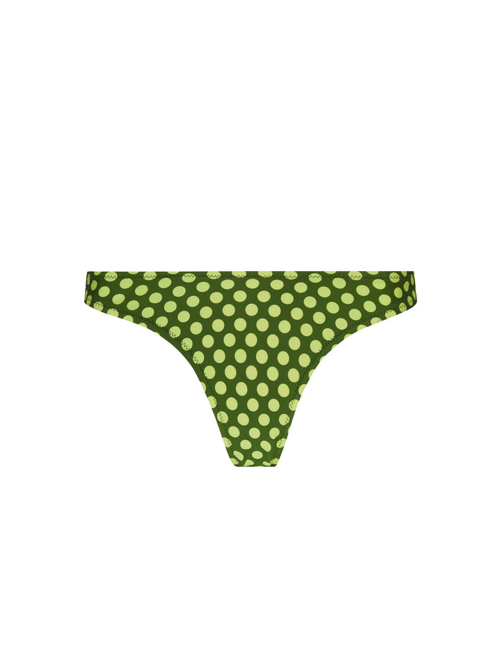 Antigel Swimwear by Lise Charmel - La Petillante High Cut Bikini Bottom Bulles Green