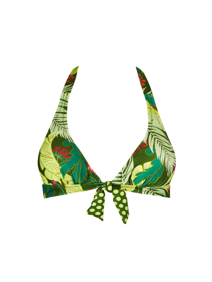 Antigel Swimwear by Lise Charmel - La Venus Nature Soft Padded Triangle Bikini Vert Tropic