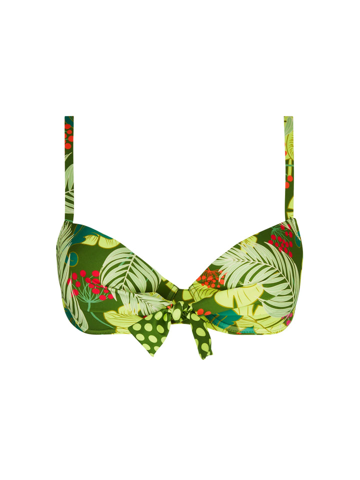 Antigel Swimwear by Lise Charmel - La Venus Nature Padded Bikini Top Vert Tropic