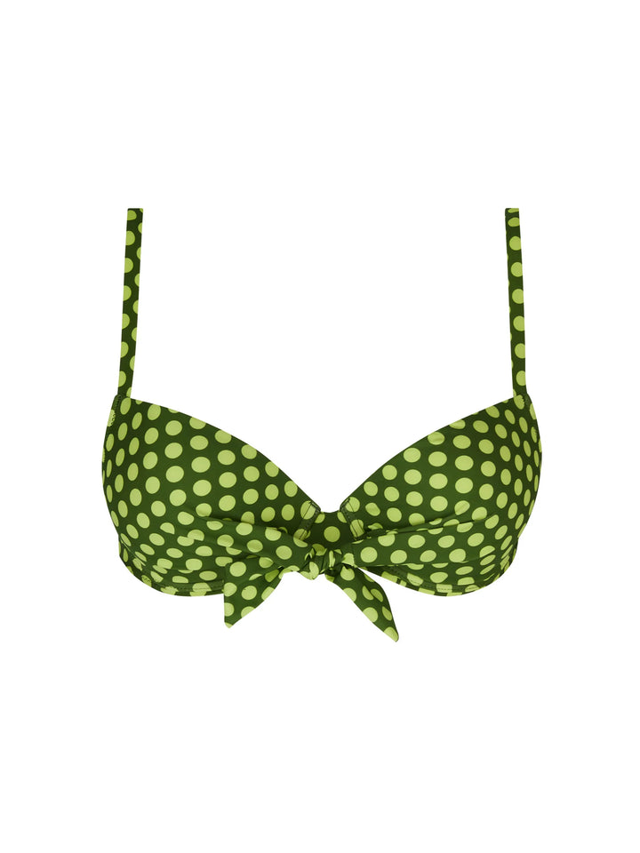 Antigel Swimwear by Lise Charmel - La Petillante Mini Padded Bikini Top Bulles Green