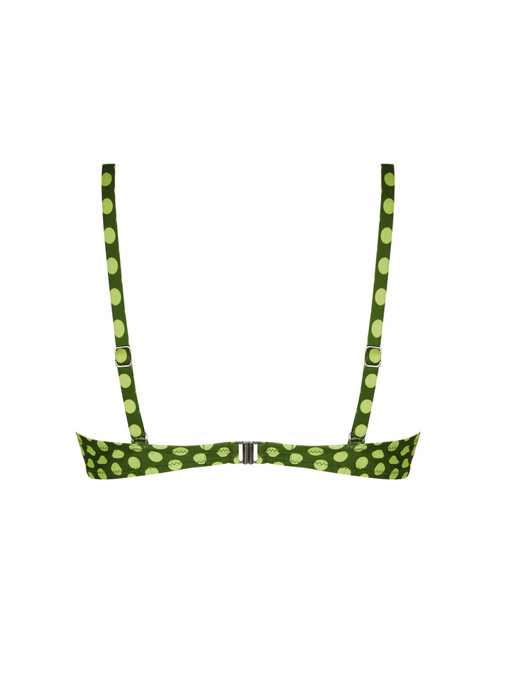 Antigel Swimwear by Lise Charmel - La Petillante Mini Padded Bikini Top Bulles Green