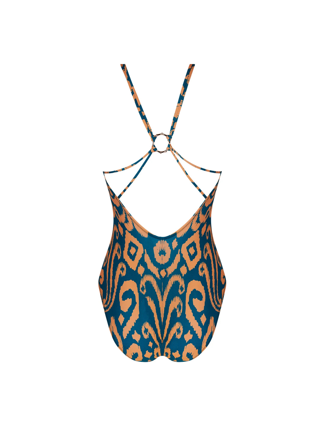 Antigel Swimwear - La Balinaise Unwired Swimsuit Ikat Vert Orange