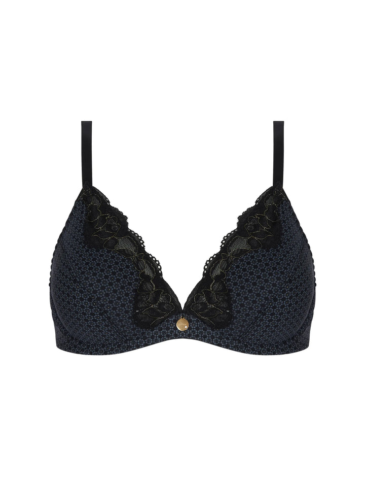 Antigel by Lise Charmel - Daily Paillette Plunging Full Cup Bra Noir Pailette