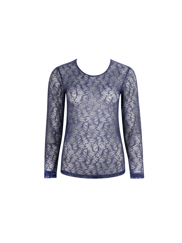 Antigel by Lise Charmel - Atelier Seduction Long Sleeved Top Bleu Purple