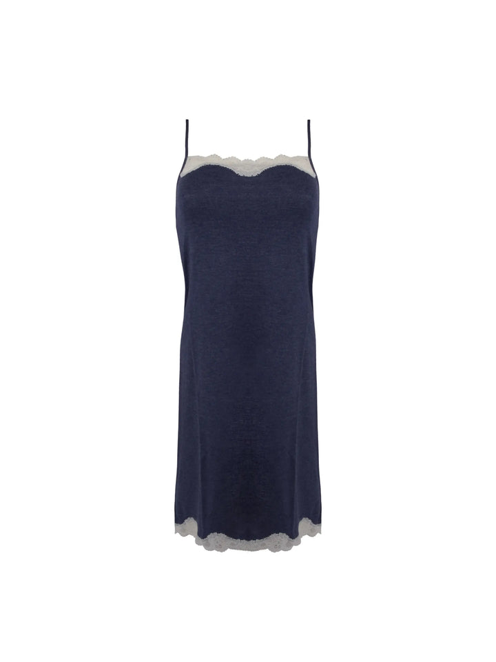 Antigel by Lise Charmel - Simply Perfect Thin Strap Nighty Bleu Chiné Nacre