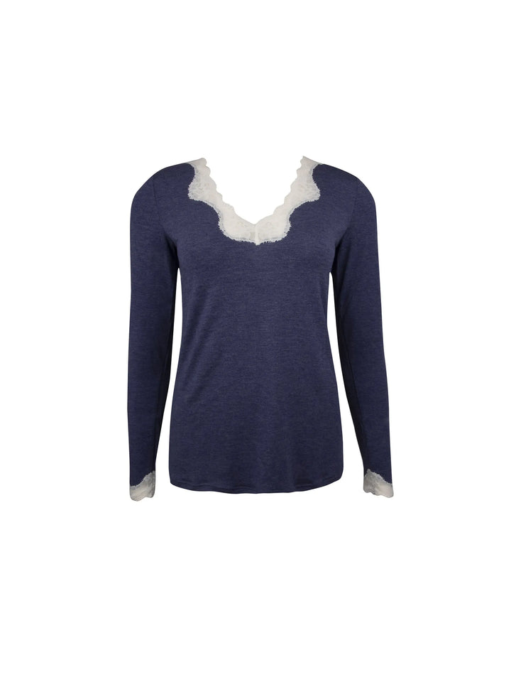 Antigel by Lise Charmel - Simply Perfect Long-Sleeved Top Bleu Chiné Nacre