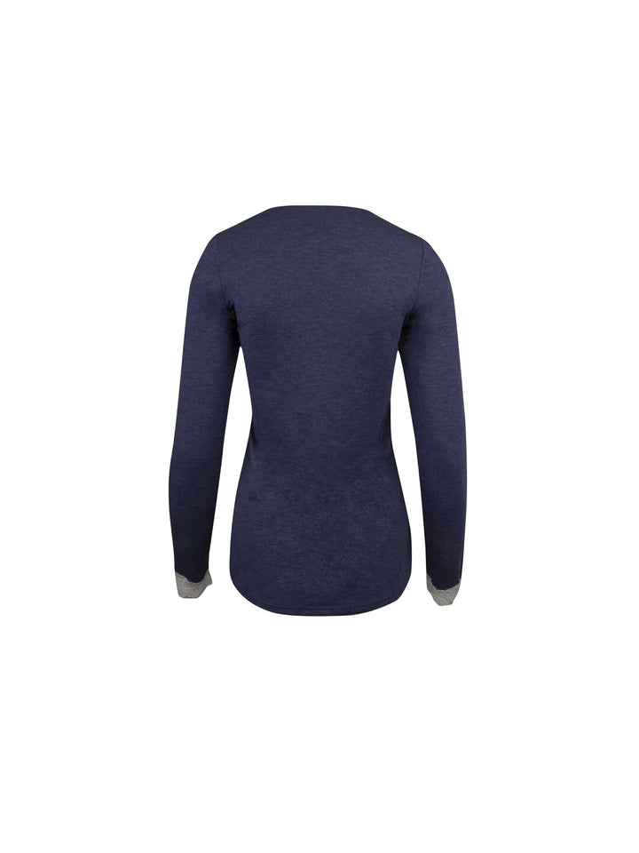 Antigel by Lise Charmel - Simply Perfect Long-Sleeved Top Bleu Chiné Nacre