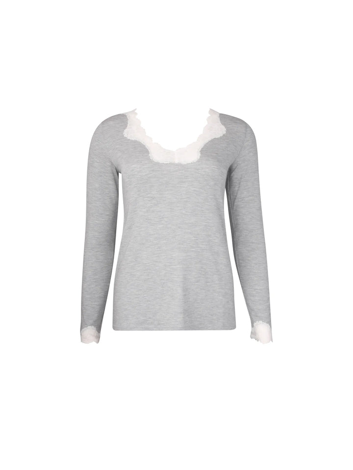 Antigel by Lise Charmel - Simply Perfect Long-Sleeved Top Chiné Gris