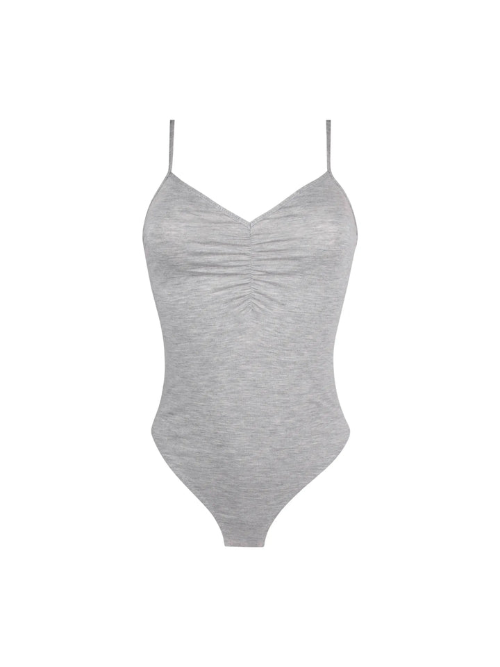 Antigel by Lise Charmel - Simply Perfect Spaghetti Strap Bodysuit Chiné Gris