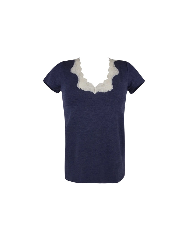 Antigel by Lise Charmel - Simply Perfect Short-Sleeved Top Bleu Chiné Nacre