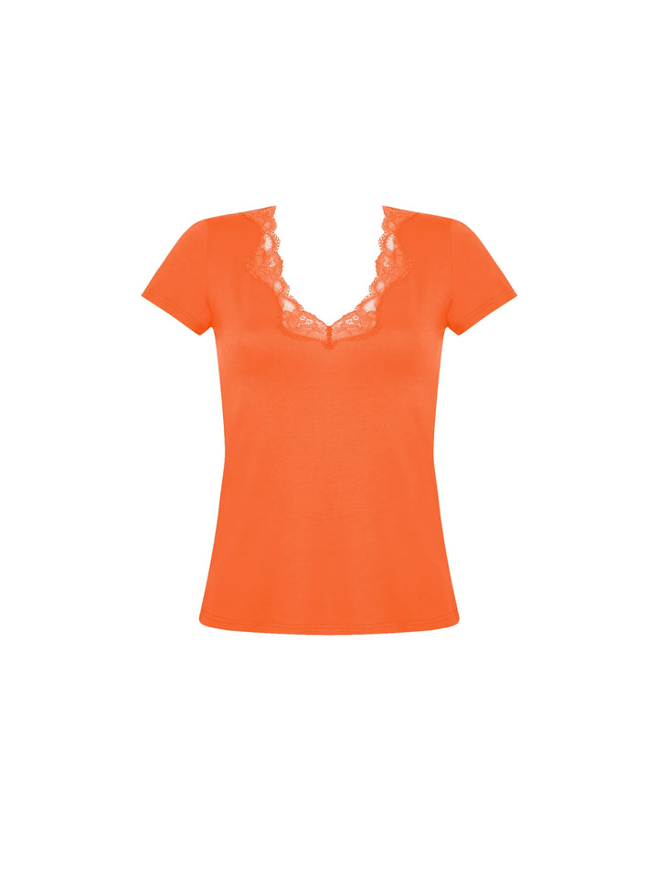 Antigel by Lise Charmel - Simply Perfect Short Sleeved Top Orange Safrane