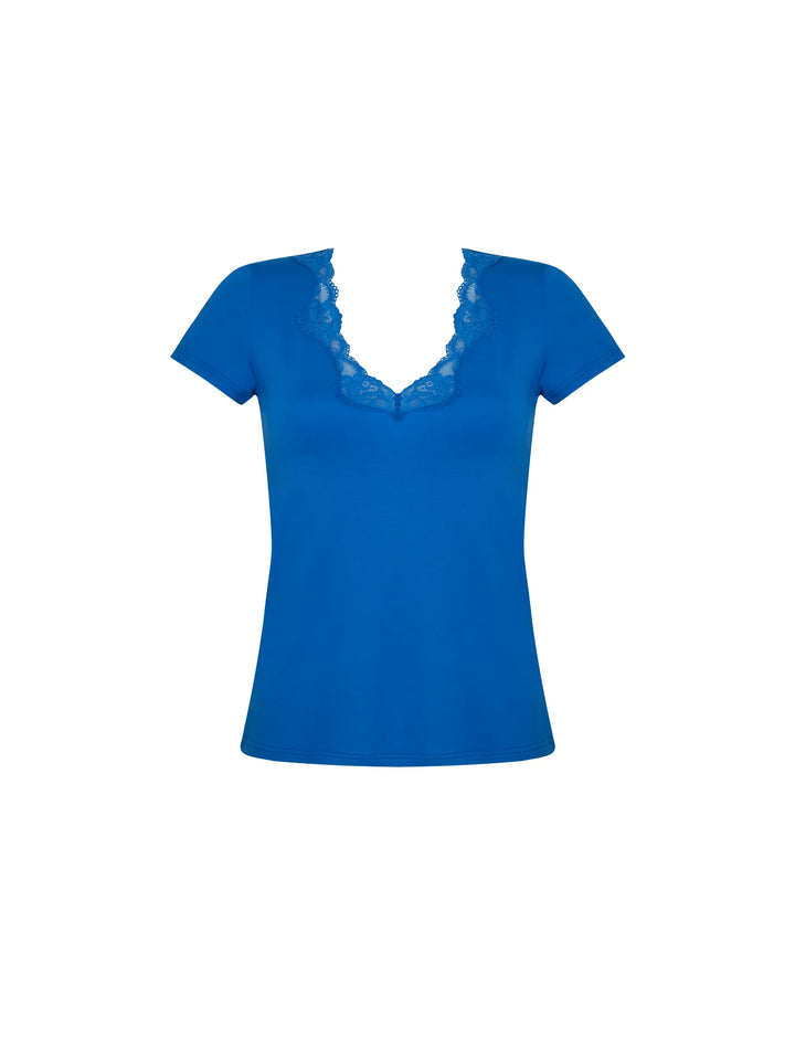 Antigel by Lise Charmel - Simply Perfect Short-Sleeved Top Stricto Cobalt