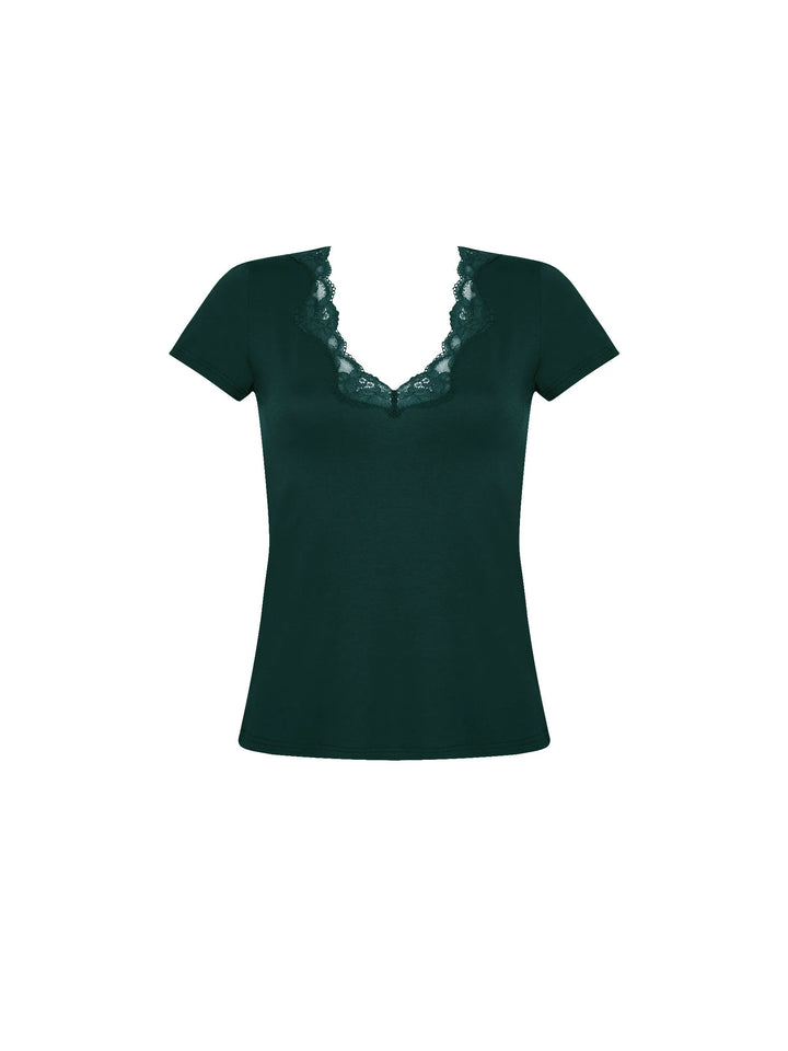 Antigel by Lise Charmel - Simply Perfect Short Sleeved Top Vert Anglaise