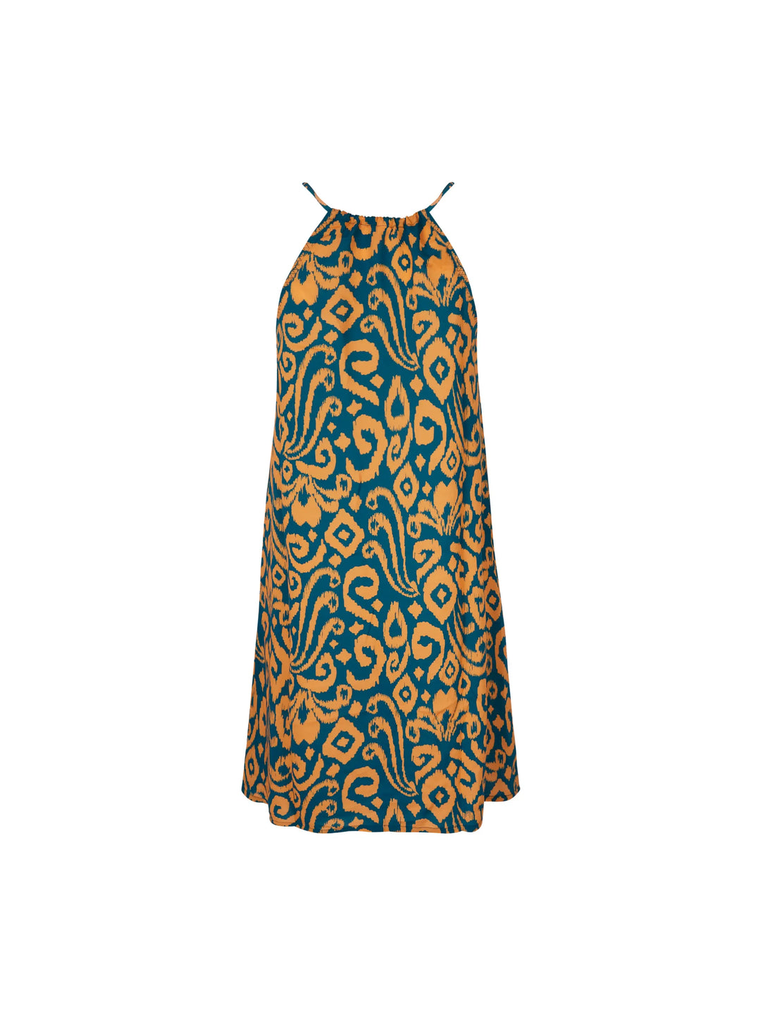 Antigel Swimwear - La Balinaise Sleeveless Dress Ikat Vert Orange